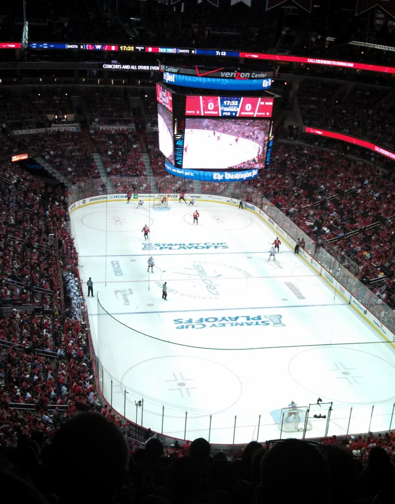 Caps game afterwards, just 900 feet away
