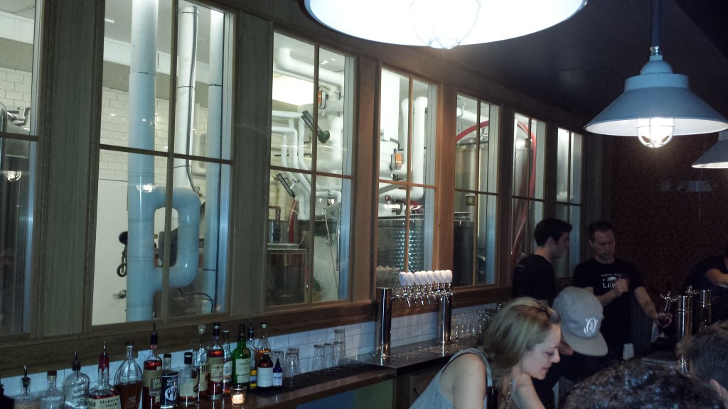 Brewing Equipment Behind the Bar