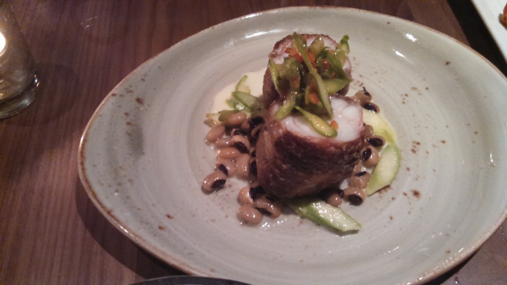 Prosciutto-wrapped monkfish