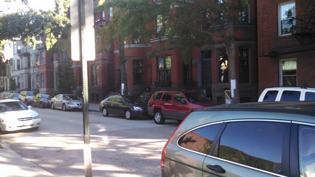 Swann Street residences across from bar