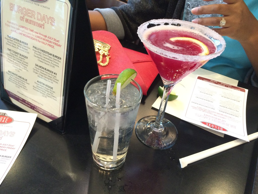 Blue Lemonade & GT 500 cocktails