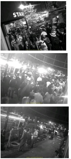 Security Camera Footage of Nightmare on M Street crowds