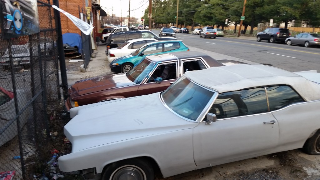 Sweet rides in front of Jos. A Magnus