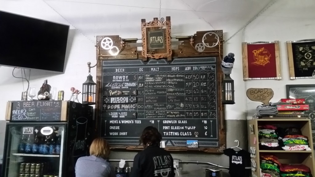 Atlas Brew Works bar