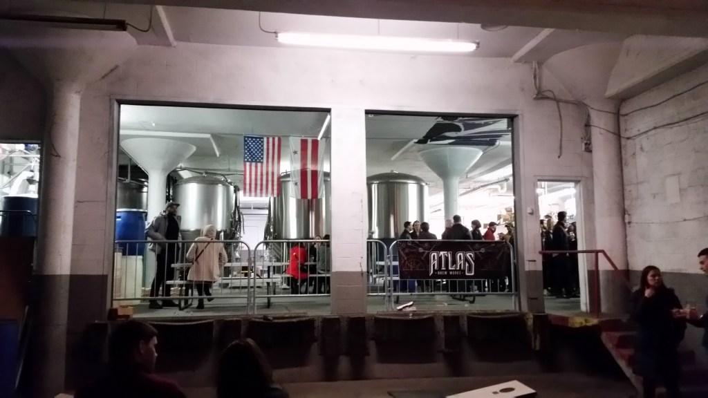 View of brewery from the cornhole area