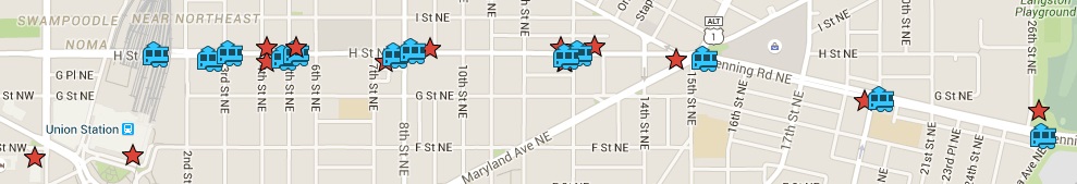 DC Streetcar Map Route (graphic by author)